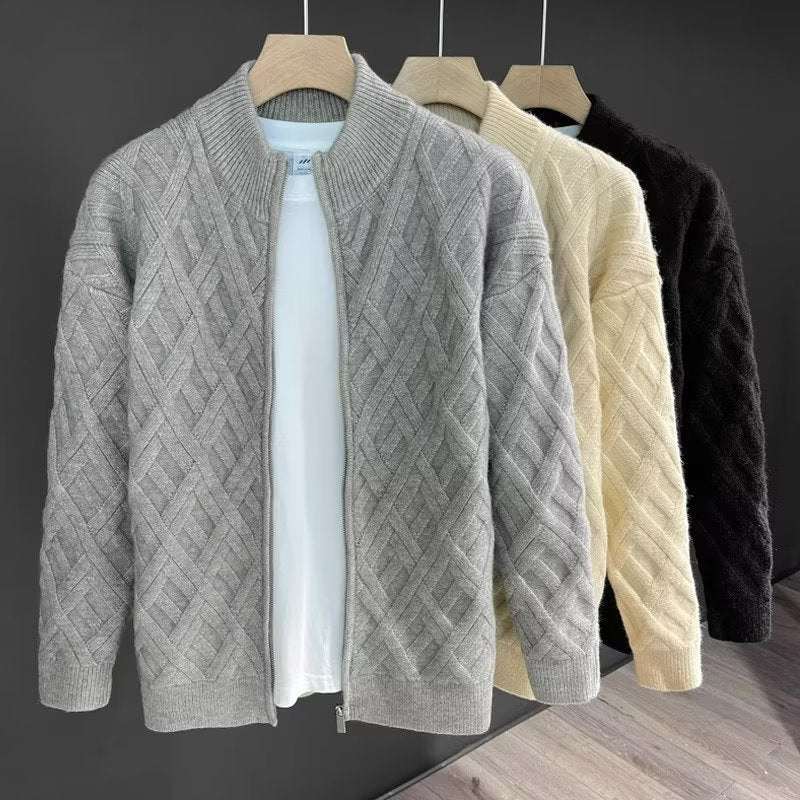 Knit Sweater Men's Outerwear Jacket