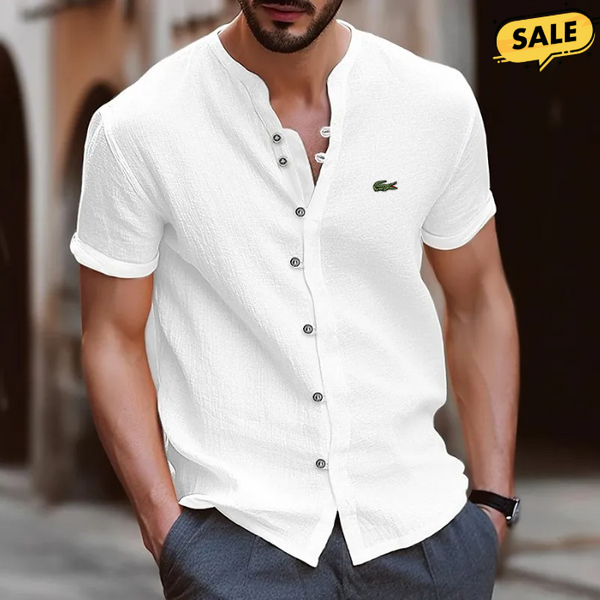 Tropical Linen Cotton Casual Shirt